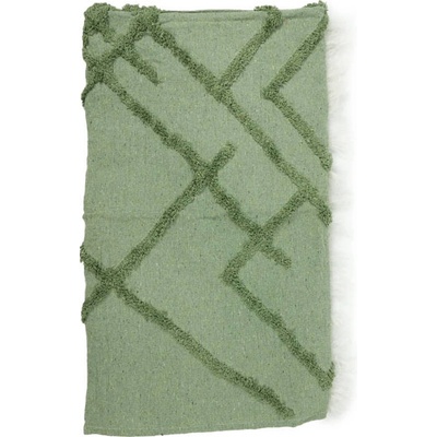 Giftdecor Přehoz s třásněmi, 135 x 150 ml zelená