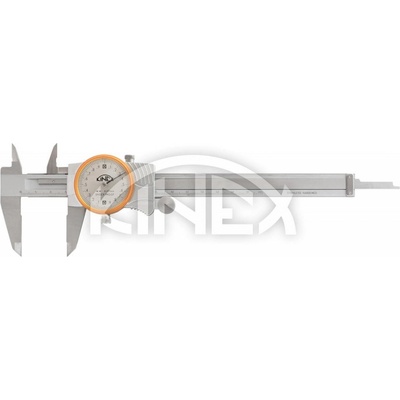 Kinex Шублер с индикаторен часовник KINEX 150 mm, 0.02 mm (KIN6013-02-150)