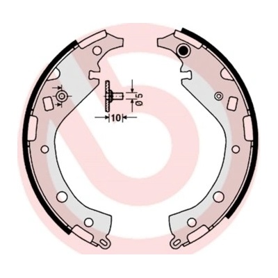 Sada brzdových čeľustí BREMBO S 83 549
