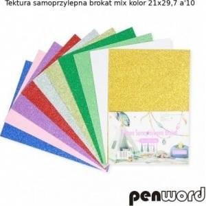 Penword Glitter Adhesive Cardboard 10 Colors