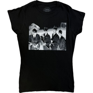 The Beatles Smiles Photo Black S Дамски Риза (BEATTEE372LB01)