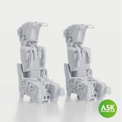 Trumpeter Art Scale GRU-7A Ejection Seats for F-14A/B Late with seat belts 2pcs recom. for 1:32