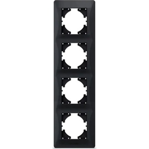 Videx ЧЕТВОРНА ВЕРТИКАЛНА РАМКА vf-bnfr4v-bg binera videx - ГРАФИТ (4820246480062)