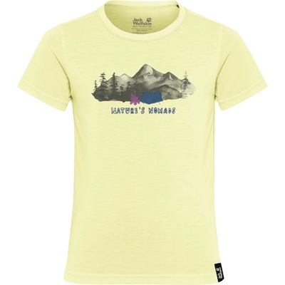 Jack Wolfskin Детска спортна тениска Jack Wolfskin Kid's Hiking Graphic T-Shirt Sport shirt - Print Daisy - размер 176 (EU) (704-5895-0117)