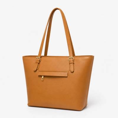 Made in Italy dámská kožená shopper kabelka světle hnědá