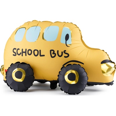 PartyDeco Fóliový balón Školský autobus 66 x 36 cm