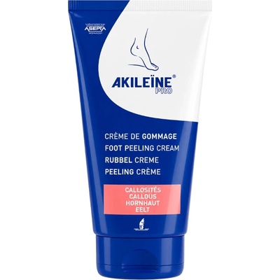 Akileine Blue Pro Peelingový krém pro hladkou pokožku nohou 150 ml