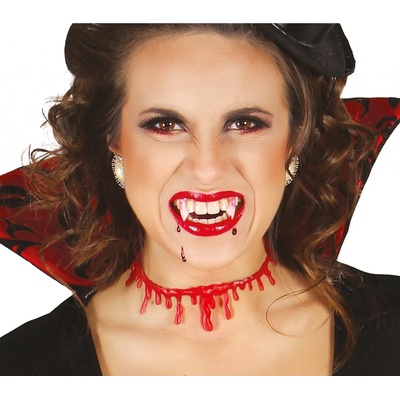 Guirca Vampírske zuby s lepiacou pastou