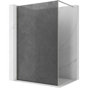 Mexen Kioto душ параван Walk-in 100 x 200 cm, crackle графит 12 mm, четкан никел (800-100-101-97-44-X)
