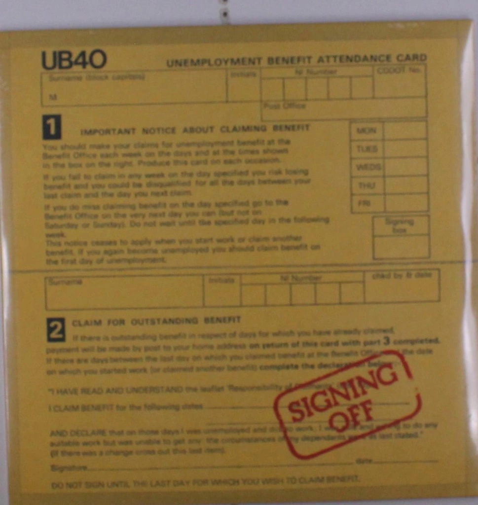 Signing Off - UB40 LP