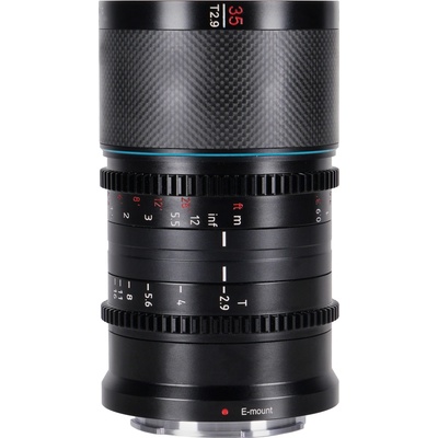 SIRUI 35 mm T2,9 Anamorphic Saturn 1,6x Carbon Fiber Blue Flare pre Canon RF