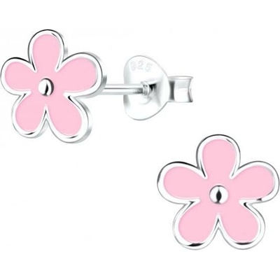 Flor de Cristal dětské stříbrné náušnice květinové náušnice 20_00012