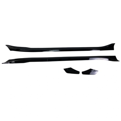 Добавки за прагове за Tesla Model 3 (2017-2022) - черен гланц (A-TESLA-012)