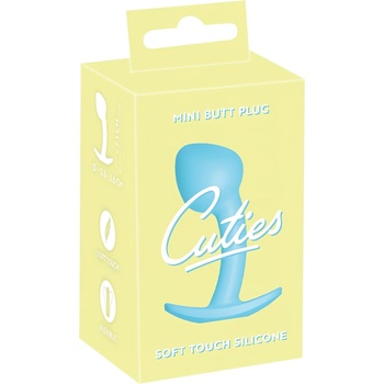 Cuties Mini Butt Plug - силиконов анален плуг - син (2, 6cm)
