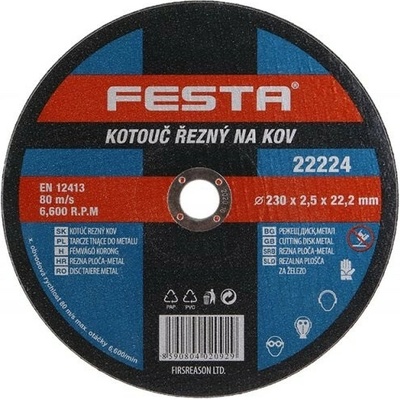 FESTA kotúč rezný na kov 230x2,5x22,2