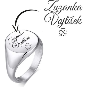 Šperky4U Personalizovaný ocelový prsten OPR315ST