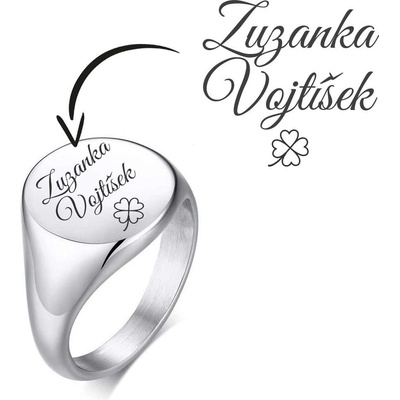 Šperky4U Personalizovaný ocelový prsten OPR315ST