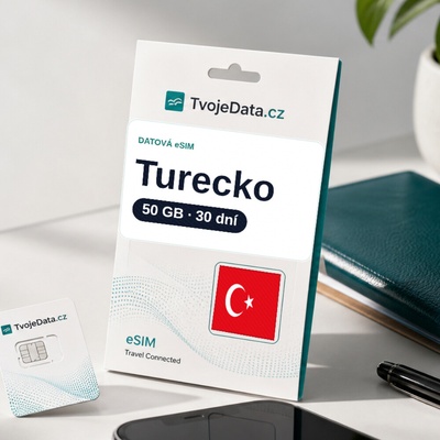 eSIM Turecko 50 GB / 29 dní