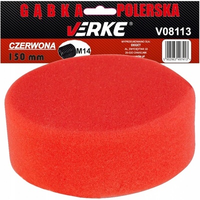 VERKE Leštiaca huba 150 mm červená