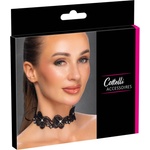 Cottelli - дантелена чокър огърлица с перли - черна (24505851001)