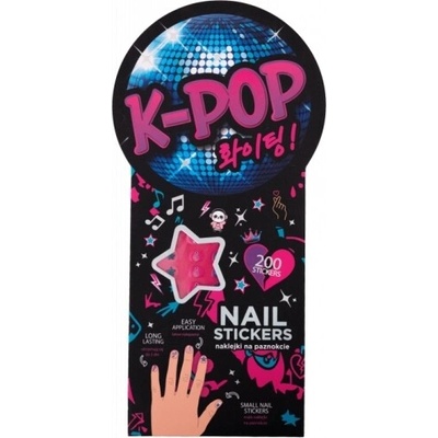 K-POP samolepky na nehty Dark
