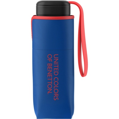 Benetton dáždnik Ultra Mini Flat Skladací modrý
