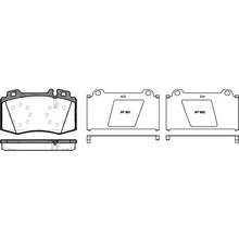 Sada brzdových platničiek kotúčovej brzdy REMSA 0769.00