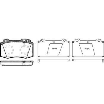 Sada brzdových platničiek kotúčovej brzdy REMSA 0769.00