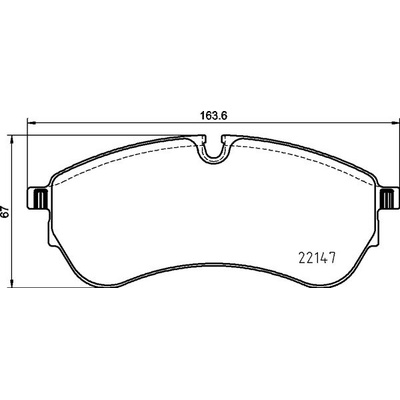 Sada brzdových platničiek kotúčovej brzdy BREMBO P 85 169