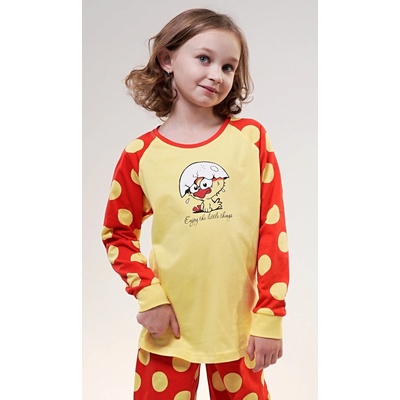 Vienetta Kids dětské pyžamo Kuře žlutá