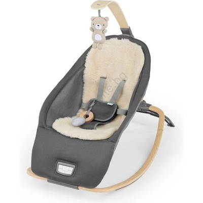 Ingenuity - Детско вибриращо легло EVERY SEASON WESLEY с мелодия, 3xC, сиво (AG0706)