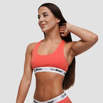 GymBeam Спортно бюстие Bralette Strawberry Red L