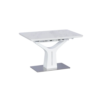 Carmen Разтегателна трапезна маса tarnow - бяла