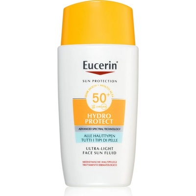 Eucerin Sun Protection слънцезащитен флуид за лице SPF 50+ 50ml