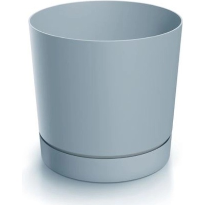 Prosperplast Kvetináč TUBO P s miskou 14,8 cm sivý