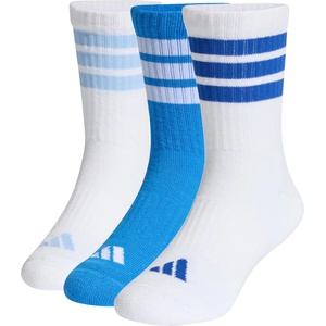 adidas Детски спортни чорапи adidas Kid's 3-Stripes Concept Crew 3-Pack Sports socks - Ray Blue / White / Glow Blue - размер 19-21 (EU) (207-1484-0411)