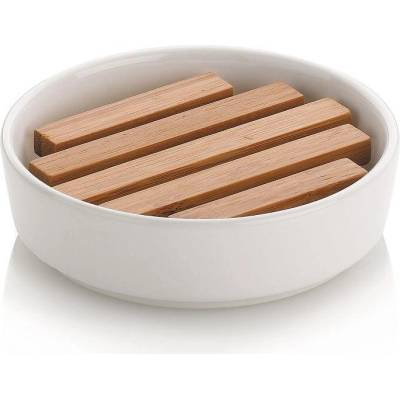 Kela Керамична сапунерка KELA Natura, бяла (1332)