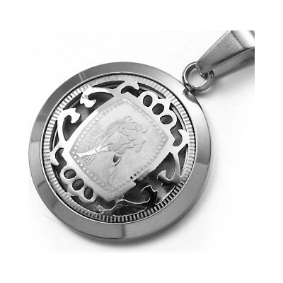 Amparo Miranda Přívěsek se znamením zvěrokruhu 3055 Silver Vodnář