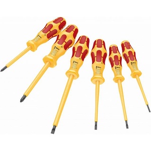 Wera Комплект отвертки Kraftform VDE 1000V 116x i/6 с 4х шлиц и 2хPH Wera (W051575)