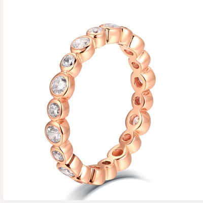 Olivie strieborný prsteň Rose 4706