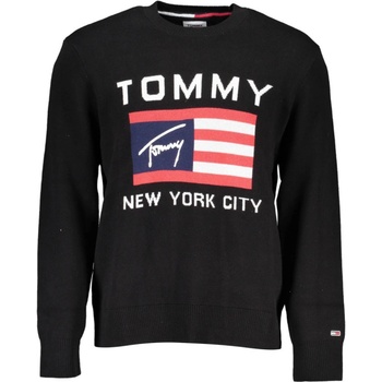 Tommy Hilfiger štýlový pánsky pulóver čierna