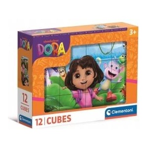 Clementoni -CLE CUBI 12 Blocks 12pc Dora 41510