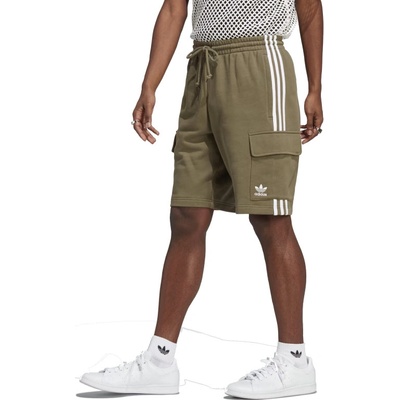 adidas ORIGINALS-3S CARGO SHORT-Green Zelená