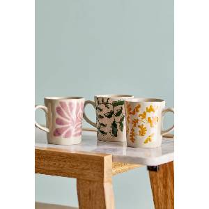Bloomingville комплект керамични чаши от каменинови изделия 7, 5 x 8, 5 cm (82063436)