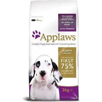 Applaws Puppy Large Chicken суха храна за кученца до 18 месеца от едрите породи 75% пиле 2kg