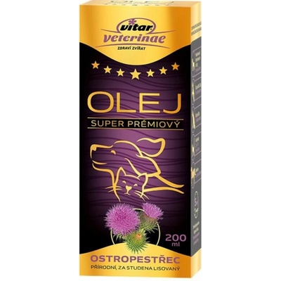 Vitar Veterinae Ostropestřec olej 200 ml