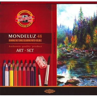 Koh i Noor Mondeluz akvarelové pastelky 3713 48ks