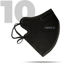 Nanolab nano respirátor FFP2 dámsky čierny 10 ks