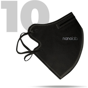 Nanolab nano respirátor FFP2 dámsky čierny 10 ks