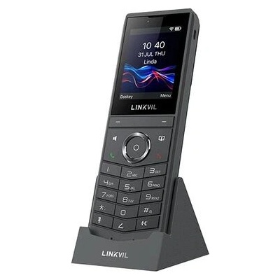 Fanvil LINKVIL W620W - преносим Wi-Fi SIP IP телефон с Wi-Fi 6, Bluetooth 5.0, PTT бутон, 8 SIP линии, 2.4" дисплей (FANVIL-W620W)
